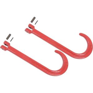 imageMytee Products 15quot Inch J Hook Heavy Duty Grade G80 Tow Axle Strap Wrecker Roll Back Clevis Load Limit 7100 2 Pack2  Pack