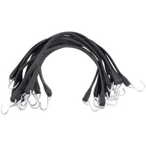 imageMytee Products 15quot Natural Rubber Tarp Bungee Straps Crimped Hooks  50 Pack200  Pack