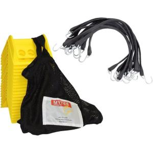 imageMytee Products 15quot Natural Rubber Tarp Bungee Straps Crimped Hooks  50 Pack70  Pack Kit