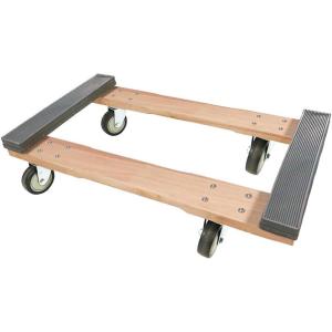 imageMytee Products 2 Pack 32quotx18quot Rubber Caps Moving Dolly with 4quot NonMarking Swivel Caster Wheels 1000 lbs  Chicago Style Heavy Duty 4 Wheel Dolly Cart for Moving Industrial Heavy Loads Furniture1  Pack