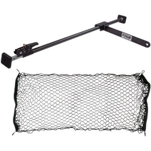 imageMytee Products 2 Pack 40quot70quot Ratcheting Cargo Bar for Pickup Truck Bed with 60quotx24quot Storage Net  Adjustable Load Lock Bars  Truck Bed Cargo Stabilizer Bar for Semi Trailers SUV ampamp Bed Divider1  Pack