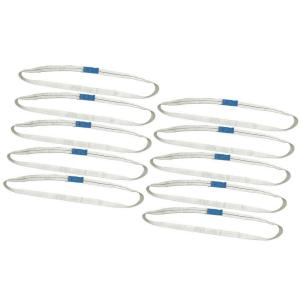 imageMytee Products 20 Pack 1quot x6 ft Yellow Polyester Endless Round Sling 2200 LBS Vertical Capacity  1760 LBS Choker  4400 LBS Basket  Endless Web Sling for Wrecker Recovery Lifting ampamp Towingblack