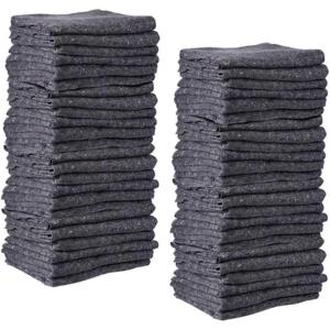 imageMytee Products 24 Pack 72quot x 80quot Textile Moving Blankets  Textile Skin Furniture Moving PadsFiller Pads for Protection in Moving ampamp Storage48  Pack