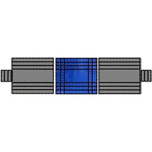 imageMytee Products 24 x 18 Flatbed Trailer 14 Oz Lightweight 3 Piece Lumber Tarp w 8 FT Drop  Heavy Duty BlackBlue Vinyl Waterproof Tarp for TruckTrailer to Protect Cargo from Wind Rain Snow ampamp Sun