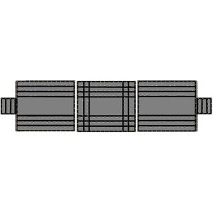 imageMytee Products 24 x 18 Flatbed Trailer 14 Oz Lightweight 3 Piece Lumber Tarp with 8 FT Drop  Heavy Duty Black Vinyl Waterproof Tarp for TruckTrailers to Protect Cargo from Wind Rain Snow and Sun