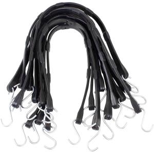imageMytee Products 31quot EPDM Tarp Rubber Bungee Straps 50 Pack Made in USA30 Adjustable 50 Pack