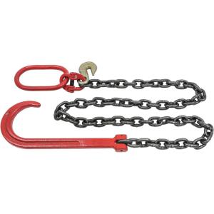 imageMytee Products 38quot x6 G80 15quot Long Shank J Hook Tow Chain Recovery wEye Cradle Grab Hook  7100 LBS WLL  Rollback Towing Chain for Car Wrecker Recovery Flatbed Trailers Truck  Towing Equipment