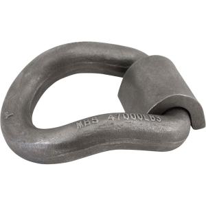 imageMytee Products 4 Pack 1quot Bent Forged DRing wWeld On Clip WLL 15600 lbs1  Pack