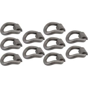 imageMytee Products 4 Pack 1quot Bent Forged DRing wWeld On Clip WLL 15600 lbs10  Pack