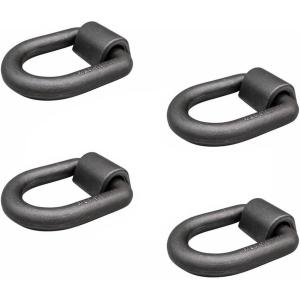 imageMytee Products 4 Pack 1quot Heavy Duty WeldOn Forged D Ring 47000 Lbs4  Pack