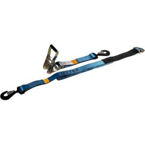 imageMytee Products 4 Pack 2quot x 8 Tie Down Ratchet Axle Straps with Snap Hooks DRing and Protective Sleeve 10000LBS Capacity  Race Car Trailer Car Hauler TowingSnap Hook