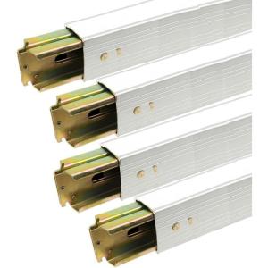 imageMytee Products 4 Pack 92quot 103quot Adjustable Aluminum ETrack DeckingShoring Beams  Cargo Load Lock Bars for Enclosed Trailers Trucks Vans with The E Track TieDown System4  Pack