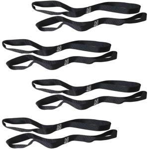 imageMytee Products 4 Pack Motorcycle Handle Bar Straps Pair Black