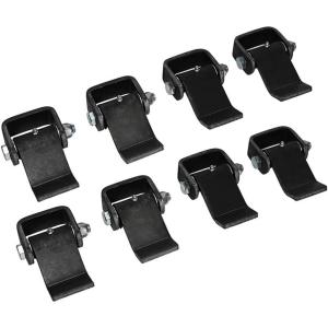 imageMytee Products 4 Pack Steel Dump Trailer Hinges  Strap Style Long Leaf Black Heavy Duty Weld On Greaseable Dump Trailer Door Gate Hinge  Allows Smooth Inward ampamp Outward Door Opening8  Pack