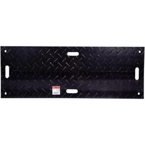 imageMytee Products 4 Pcs Ground Protection Mats  Black 3 x 8 Heavy Equipment Mats w 6 Pcs Single Connectors3 FT x 6 FT