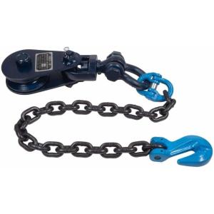 imageMytee Products 4 Ton 45quot Snatch Block wSwivel Shackle and 30quot Chain 38 G100 Flatbed Tow Truck Rollback Wrecker Car Carrier Cable1  Pack