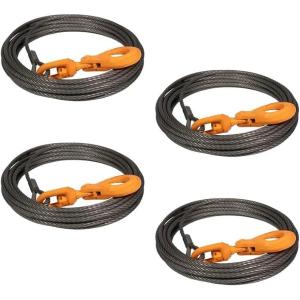 imageMytee Products 716quot x 75 Winch Cable Rope Wrecker Tow Truck Rollback  Steel Core 18100 lbs Breaking Strength4  Pack