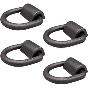 imageMytee Products 8 Pack 58quot Heavy Duty WeldOn Forged D Ring 18900 Lbs4  Pack