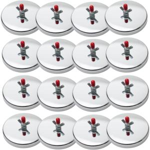 imageMytee Products 8 Pack Rubber Coated Heavy Duty Magnetic Flag Holder for Oversize Load Signs  Strong Magnetic Flag Holder wFoam Pad for Safety Flags Sign for Semi Trucks Trailers16  Pack