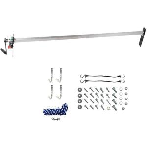 imageMytee Products Manual Cab Level Hand Crank Tarp Roller Kit for Dump Trucks Trash Hauler with 7 x 14 PVC Mesh Tarp Double PocketDTR Kit Tarp Not Included