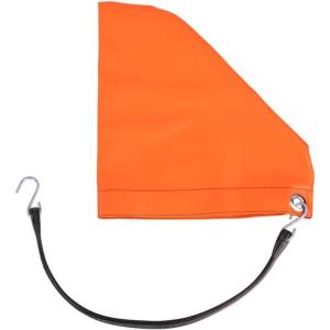 imageMytee Products Orange 7quot Turbo Saver Exhaust Cover ampamp 21quot Rubber Snap Tie wHook  Weather Resistant PVC Turbo Cover to Protect Equipment at High Speeds ampamp Excessive Airflow During Transport7 Inch