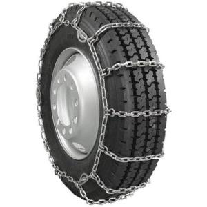 imageMytee Products Set of 2 225quot Twist Link Snow Tire Chain for Semi Trucks  Emergency Tire Traction Grip Chains  Snow Blower Single Wheel Chains for Commercial Trucks SUVs Pickups Auto TracSingle Tire 195 Inch