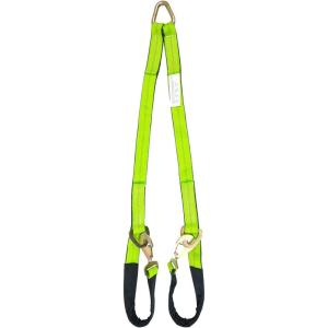 imageMytee Products VBridle Strap 2quot x 6 wSnap Hooks wCordura Sleeve and Axle Straps D Ring Middle for Car Hauler Rollback Flat Bed Tow Truck Wreck ampamp Recovery2 x 4