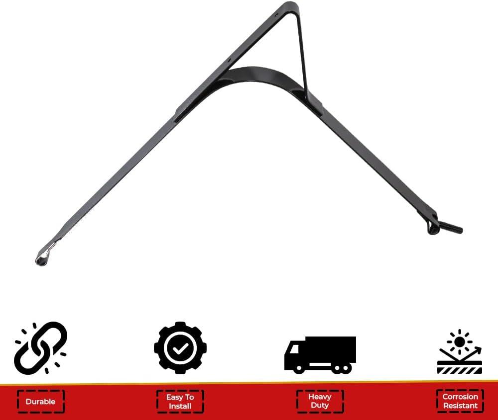 imageMytee Products Fuel Tank Support Strap w Step Bracket for Freightliner A0333883005 A0333883005  Corrosion Resistant Steel Fuel Tank StrapFreightliner A0333883005