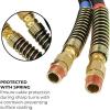 imageMytee Products 12 Ft Air Line Hose Assemblies with Flexible Grips ampamp 12quot NPT Fittings  1 pair 2 pcs  Air Line Hose Straight Lead Set for Semi Truck Trailer Tractor1  Pack