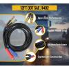 imageMytee Products 12 Ft Air Line Hose Assemblies with Flexible Grips ampamp 12quot NPT Fittings  1 pair 2 pcs  Air Line Hose Straight Lead Set for Semi Truck Trailer Tractor2  Pack