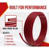imageMytee Products 14quot OD x 100 Black SAE J844 Nylon Air Brake Tubing DOT Approved  Pneumatic Nylon Air Line Hose for Air Brake SystemRed