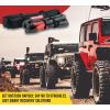imageMytee Products 1quot x30 Kinetic Recovery Rope wVelcro Strap ampamp Tote Bag  33900 LBS Red ampamp Black  Heavy Duty Kinetic Energy Tow Rope  Offroad Snatch Strap for Truck SUV UTV ATV Car Tractor112 x 30