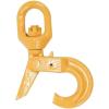 imageMytee Products 2 Pack 38 Self Locking Swivel Hook Grade 807100 LBS Working Load Limit 32 Ton  Yellow Painted Forged Steel Swivel Lifting Hook516
