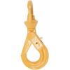 imageMytee Products 2 Pack 38 Self Locking Swivel Hook Grade 807100 LBS Working Load Limit 32 Ton  Yellow Painted Forged Steel Swivel Lifting Hook516