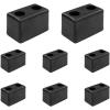imageMytee Products 2 Pack 6x312x312 Rubber Dock Bumper with 2 Holes  Impact Resistant Molded Rectangular Rubber Bumper for Semi Truck Flatbed Trailer Boat Docks Marinas ampamp Parking Spots6 x 312 x 312