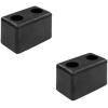 imageMytee Products 2 Pack 6x312x312 Rubber Dock Bumper with 2 Holes  Impact Resistant Molded Rectangular Rubber Bumper for Semi Truck Flatbed Trailer Boat Docks Marinas ampamp Parking Spots6 x 312 x 312