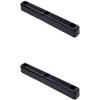 imageMytee Products 2 Pack 6x312x312 Rubber Dock Bumper with 2 Holes  Impact Resistant Molded Rectangular Rubber Bumper for Semi Truck Flatbed Trailer Boat Docks Marinas ampamp Parking Spots16 x 2 x 2