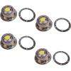 imageMytee Products 2 Pack Aluminum Trailer Hub Cap with Gasket ampamp Rubber Vent Plugs Compatible with Freightliner MT45 20106 Holes Hub Cap for Trailer Axle Replaces 3435111 SCR3435111 STM3435111Silver