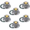 imageMytee Products 2 Pack Aluminum Trailer Hub Cap with Gasket ampamp Rubber Vent Plugs Compatible with Freightliner MT45 20106 Holes Hub Cap for Trailer Axle Replaces 3435111 SCR3435111 STM34351116  Pack