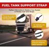 imageMytee Products 2 Pack HeavyDuty Fuel Tank Support Strap for International IHC 471453C2  2quotW 4034quotL Steel Black Fuel Tank Strap  Fits 50 ampamp 60 Gallon Square Fuel Tanks on International Truck1  Pack