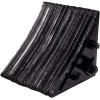 imageMytee Products 2 Pack Polyurethane Small Wheel Chock WMounting Holes for RVs Semi Trucks ampamp Trailers  40 Ton Load Capacity Heavy Duty Wheel Chocks for 3218quotTire Compatibility 11quot x8x8Black Small