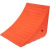 imageMytee Products 2 Pack Polyurethane Small Wheel Chock WMounting Holes for RVs Semi Trucks ampamp Trailers  40 Ton Load Capacity Heavy Duty Wheel Chocks for 3218quotTire Compatibility 11quot x8x8Orange Large