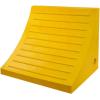 imageMytee Products 2 Pack Polyurethane Small Wheel Chock WMounting Holes for RVs Semi Trucks ampamp Trailers  40 Ton Load Capacity Heavy Duty Wheel Chocks for 3218quotTire Compatibility 11quot x8x8Yellow Medium