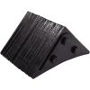 imageMytee Products 2 Pack Polyurethane Small Wheel Chock WMounting Holes for RVs Semi Trucks ampamp Trailers  40 Ton Load Capacity Heavy Duty Wheel Chocks for 3218quotTire Compatibility 11quot x8x8Black Small