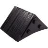 imageMytee Products 2 Pack Polyurethane Small Wheel Chock WMounting Holes for RVs Semi Trucks ampamp Trailers  40 Ton Load Capacity Heavy Duty Wheel Chocks for 3218quotTire Compatibility 11quot x8x8Black Small