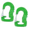 imageMytee Products 3 Ton Round Sling Hook with Safety Latch  Heavy Duty Rigging Hook for Round Nylon Slings Lifting ampamp Hoisting Equipment  YellowGreen
