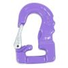 imageMytee Products 3 Ton Round Sling Hook with Safety Latch  Heavy Duty Rigging Hook for Round Nylon Slings Lifting ampamp Hoisting Equipment  YellowPurple