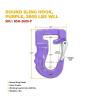 imageMytee Products 3 Ton Round Sling Hook with Safety Latch  Heavy Duty Rigging Hook for Round Nylon Slings Lifting ampamp Hoisting Equipment  YellowPurple