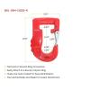imageMytee Products 3 Ton Round Sling Hook with Safety Latch  Heavy Duty Rigging Hook for Round Nylon Slings Lifting ampamp Hoisting Equipment  YellowRed