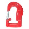 imageMytee Products 3 Ton Round Sling Hook with Safety Latch  Heavy Duty Rigging Hook for Round Nylon Slings Lifting ampamp Hoisting Equipment  YellowRed
